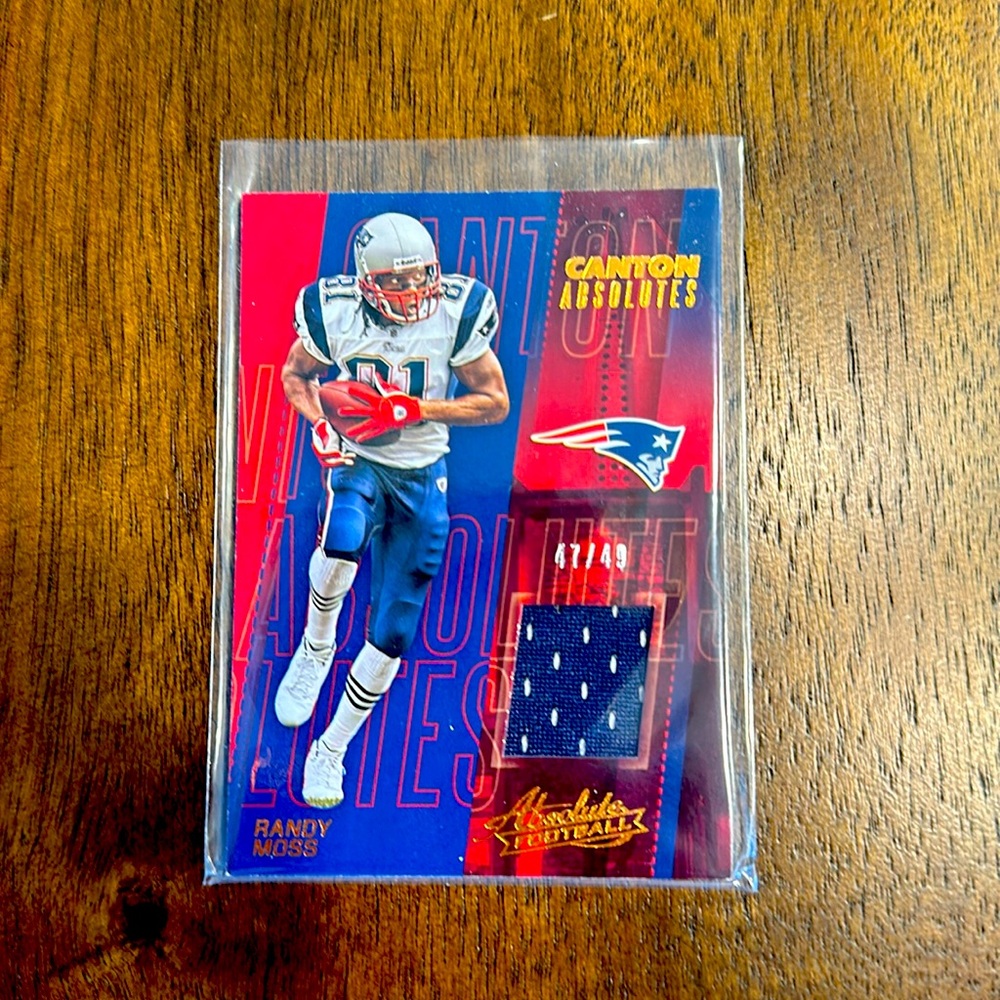 2017 Panini Absolute Canton Absolutes Patch RANDY MOSS 47/49 #18 SSP